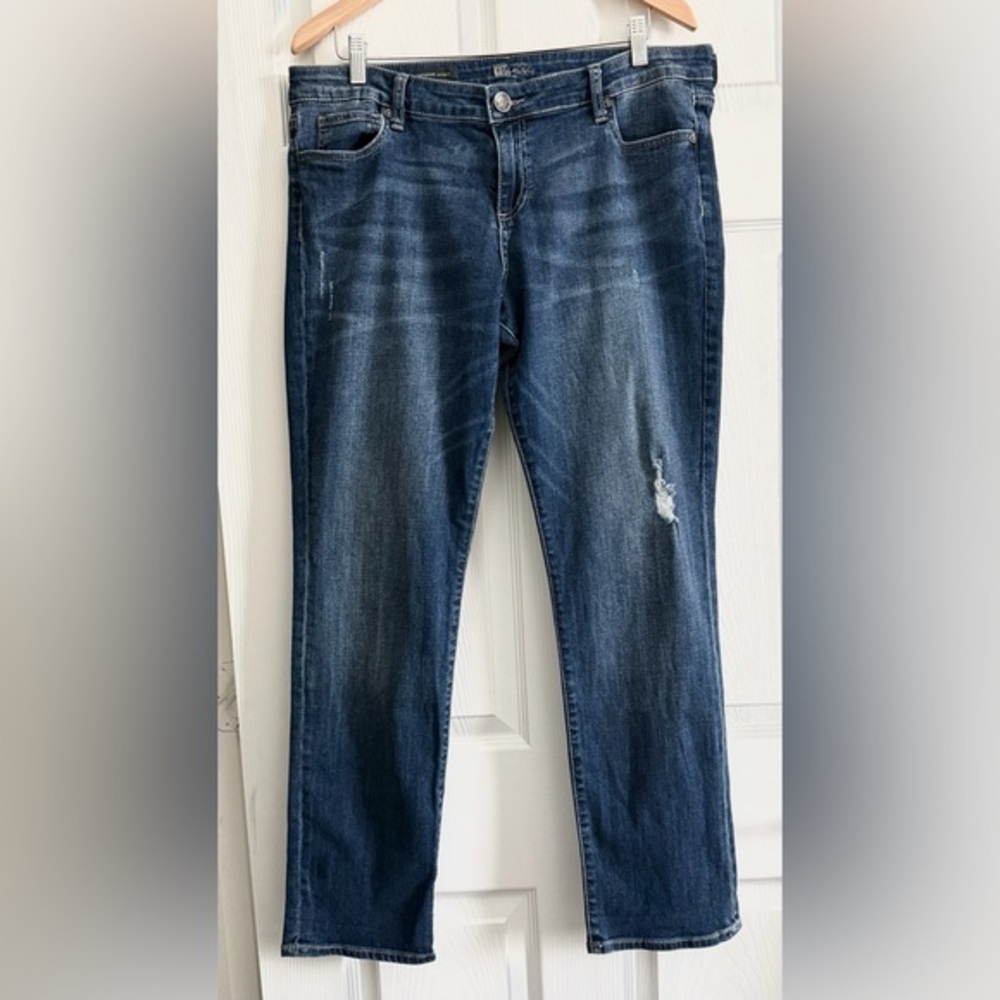 Kut from the Kloth Dark Blue Straight Leg Jeans